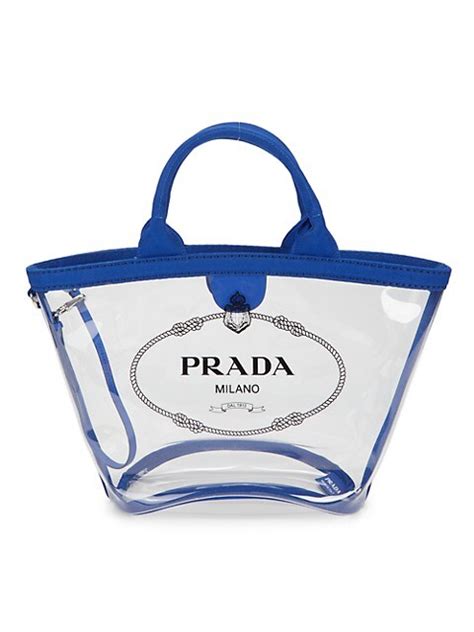 prada tote sale|Prada clear tote bag.